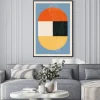 Plakat: Modernistyczna abstrakcja geometria inspirowane bauhausem