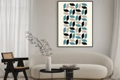 Plakat: Modernistyczna abstrakcja formy inspirowane bauhausem