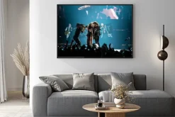 Plakat: Moskwa, rosja - 24 maja 2014 - zespół rockowy aerosmith amerocan