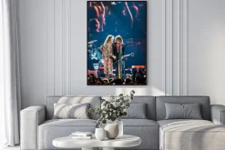 Plakat: Moskwa, rosja - 24 maja 2014 - zespół rockowy aerosmith amerocan