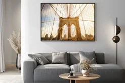 Plakat: Most brookliński w promieniach słońca