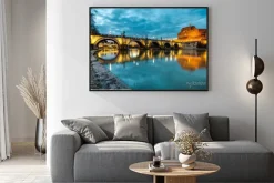 Plakat: Most świętego anioła i zamek w rzymie