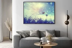 Plakat: Motyl i mniszek lekarski