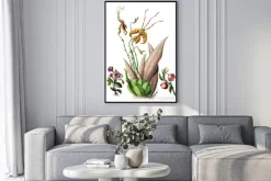 Plakat: Motyw botaniczny.