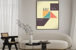 Plakat: Motywacja cytat - nie bądź taki sam, być najlepszym