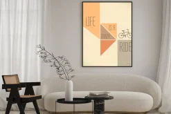 Plakat: Motywacja cytat - życie jest szalone jazdy