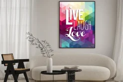 Plakat: Motywacja cytat inspiracji kolor low poly