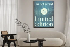 Plakat: Motywacyjny napis na niebieskim tle