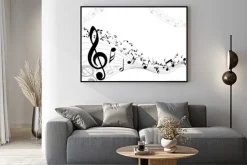 Plakat: Muzyczne tło