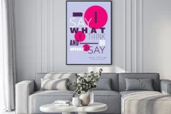 Plakat: Mówię to, co myślę, i robić to, co mówię, pim fortuyn