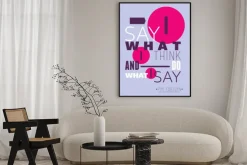 Plakat: Mówię to, co myślę, i robić to, co mówię, pim fortuyn