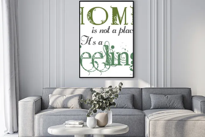 Plakat: Napis do domu