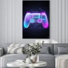 Plakat: Neonowy kontroler do gier