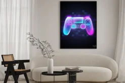 Plakat: Neonowy kontroler do gier