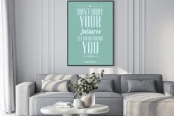 Plakat: Nie pogrzebać swoje błędy niech inspirować