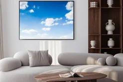 Plakat: Niebieskie niebo z białymi chmurami