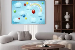 Plakat: Nierealne chmura z kolorowych balonów