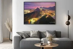 Plakat: Nocny widok z rio de janeiro, brazylia