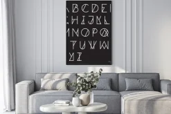 Plakat: Nowoczesne geometryczne alfabet