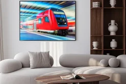 Plakat: Nowoczesne szybka kolej