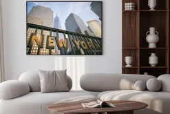 Plakat: Nowoczesne wieżowce w downtown new york city manhattan skyline