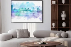 Plakat: Nowy jork, gdzie sny są wykonane pocztówki