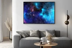 Plakat: Obłok gazu mgławica w głębokiej przestrzeni kosmicznej