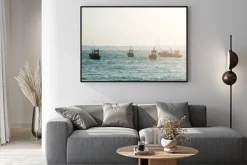 Plakat: Łodzie rybackie