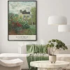 Plakat: Ogród artysty w argenteuil z daliami reprodukcja claude monet