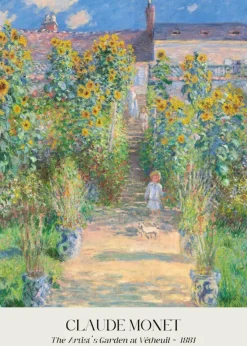 Plakat: Ogród artysty w vétheuil claude monet