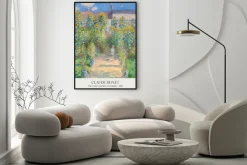 Plakat: Ogród artysty w vétheuil claude monet