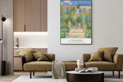 Plakat: Ogród artysty w vétheuil claude monet