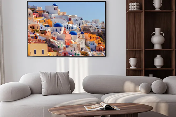 Plakat: Oia cityscape, santorini