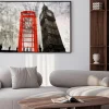 Plakat: Old london komponowanie telefonzelle und big ben