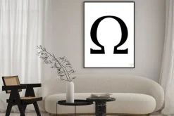 Plakat: Omega symbol