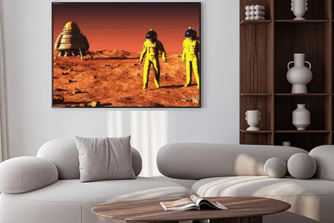Plakat: On mars