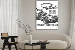 Plakat: Original vector illustration in vintage style. an old vintage