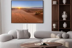 Plakat: Oryx tracks to sunset