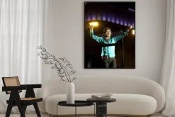 Plakat: Oslo - 8 sierpnia: rolling stones posiada koncert na valle hovin