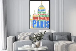 Plakat: Paris wordcloud