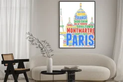 Plakat: Paris wordcloud