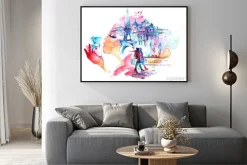 Plakat: Paryż w ujęciu akwarelowym