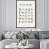 Plakat: Pasta guide ilustracja z nazwami