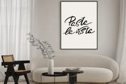 Plakat: Pasta la vista nowoczesna typografia