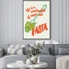 Plakat: Pasta nowoczesny wzór z cytatem