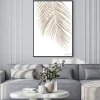 Plakat: Pastelowe beżowe liście gałęzi palmowych