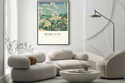 Plakat: Pejzaż reprodukcja hokusai wzgórze goten-yama