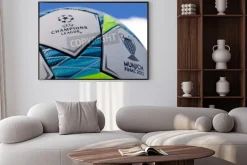 Plakat: Piłka z logo champion league