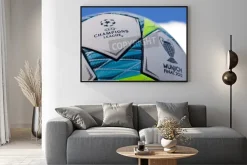 Plakat: Piłka z logo champion league
