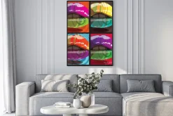 Plakat: Piękna kobieta usta ilustracji